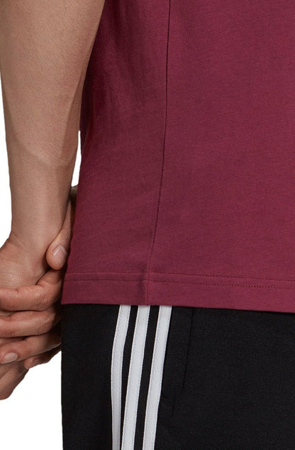 Camiseta Adidas Adicolor Classics Trefoil Bordo/Branca - NewSkull