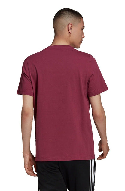 Camiseta Adidas Adicolor Classics Trefoil Bordo/Branca - NewSkull