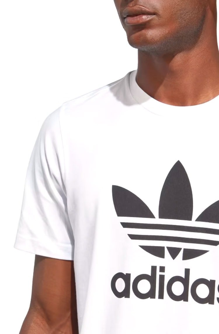 Camiseta Adidas Adicolor Classics Trefoil Branco/Preto - NewSkull