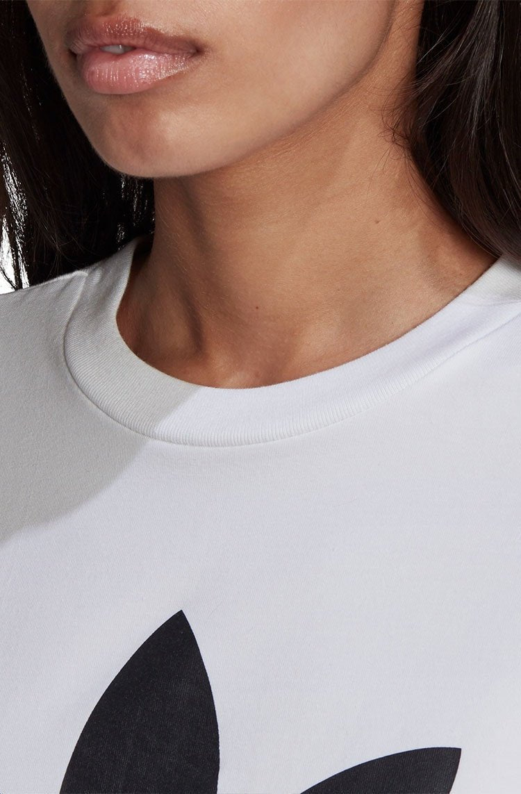 Camiseta Adidas Adicolor Classics Trefoil Feminina Branca/Preta - NewSkull