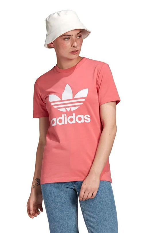 Camiseta Adidas Adicolor Classics Trefoil Feminina Rosa - NewSkull