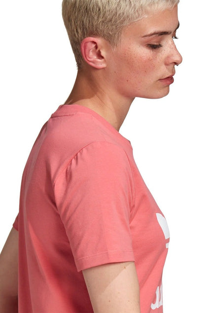 Camiseta Adidas Adicolor Classics Trefoil Feminina Rosa - NewSkull