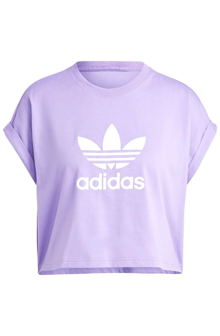 Camiseta Adidas Adicolor Classics Trefoil Lilás/Branco - NewSkull