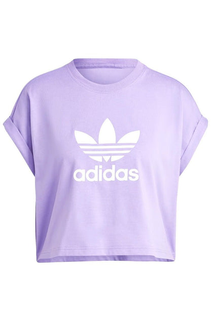 Camiseta Adidas Adicolor Classics Trefoil Lilás/Branco - NewSkull