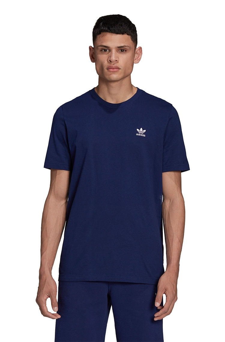 Camiseta Adidas Adicolor Essentials Trefoil Azul/Branca - NewSkull