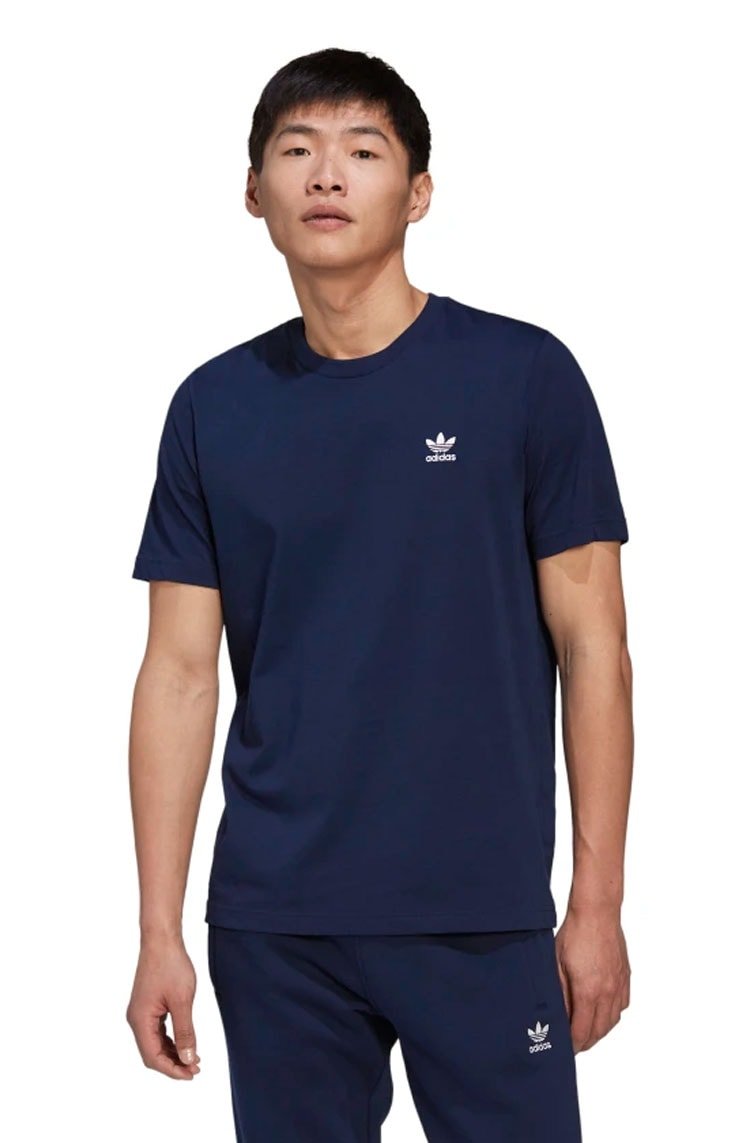 Camiseta Adidas Adicolor Essentials Trefoil Azul/Branco - NewSkull