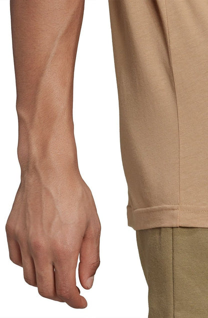 Camiseta Adidas Adicolor Essentials Trefoil Bege/Branca - NewSkull