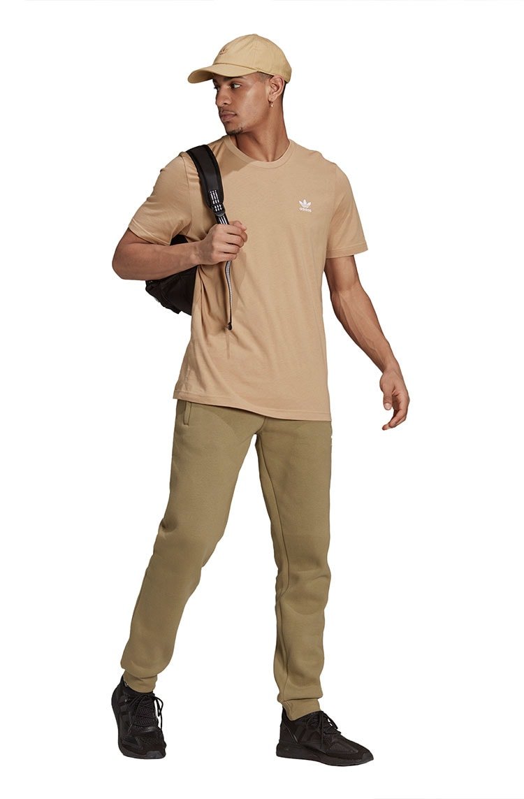 Camiseta Adidas Adicolor Essentials Trefoil Bege/Branca - NewSkull