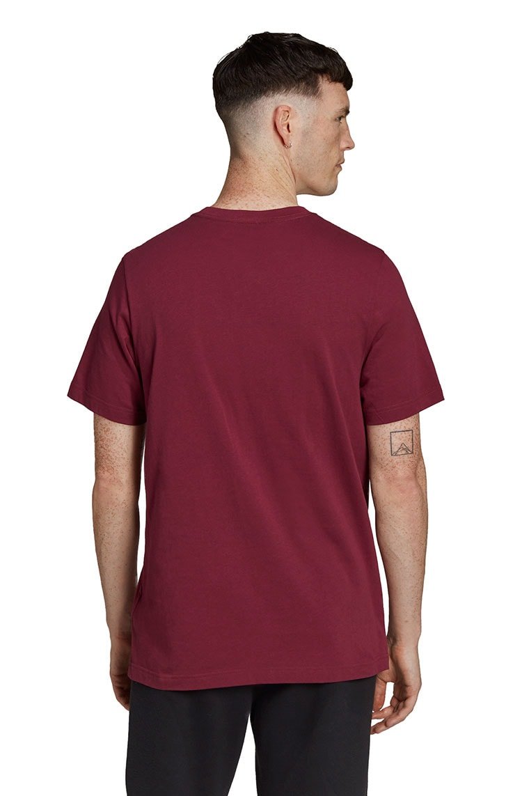 Camiseta Adidas Adicolor Essentials Trefoil Bordo/Cinza - NewSkull