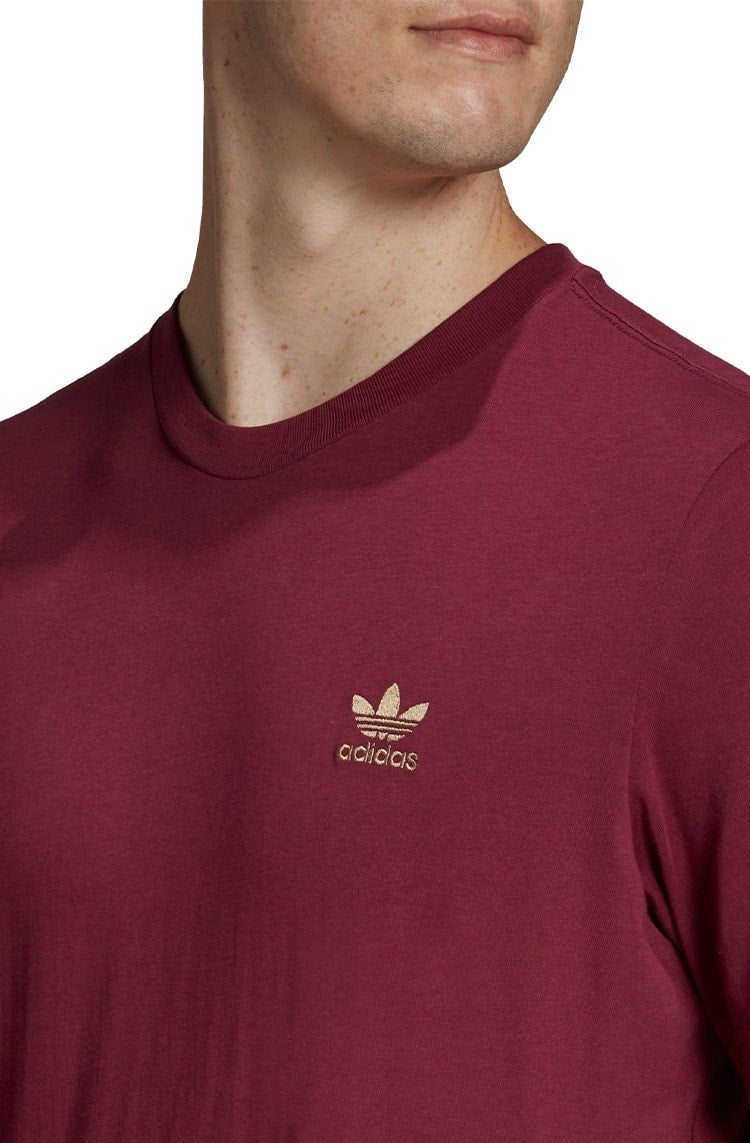 Camiseta Adidas Adicolor Essentials Trefoil Bordo/Cinza - NewSkull