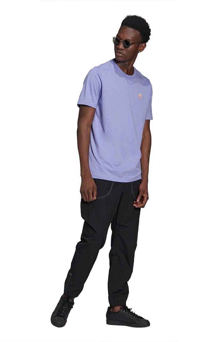 Camiseta Adidas Adicolor Essentials Trefoil Lilas/Laranja - NewSkull