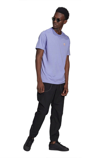 Camiseta Adidas Adicolor Essentials Trefoil Lilas/Laranja - NewSkull