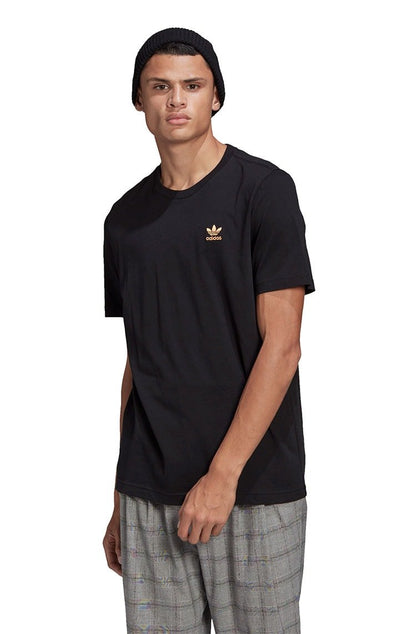 Camiseta Adidas Adicolor Essentials Trefoil Preta/Dourada - NewSkull