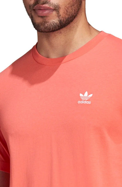 Camiseta Adidas Adicolor Essentials Trefoil Salmão/Branco - NewSkull