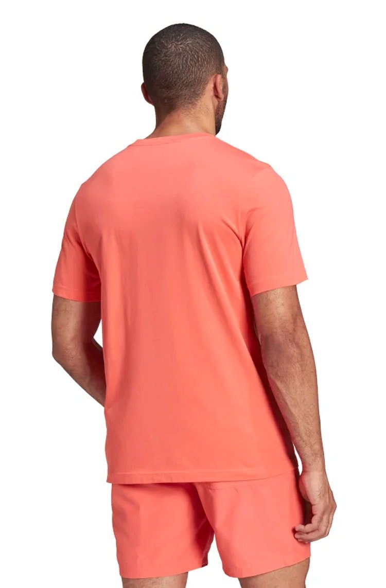 Camiseta Adidas Adicolor Essentials Trefoil Salmão/Branco - NewSkull