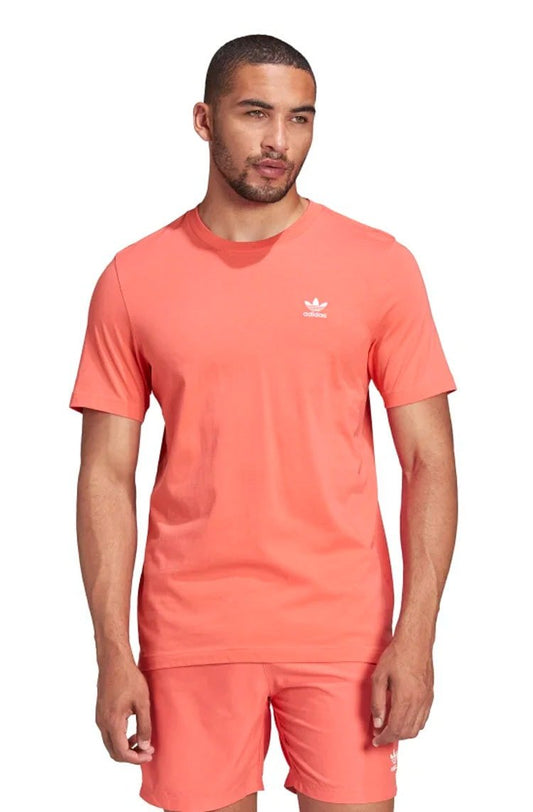 Camiseta Adidas Adicolor Essentials Trefoil Salmão/Branco - NewSkull