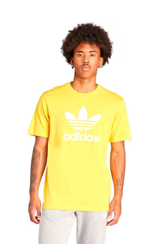 Camiseta Adidas Adicolor Trefoil Amarelo - NewSkull