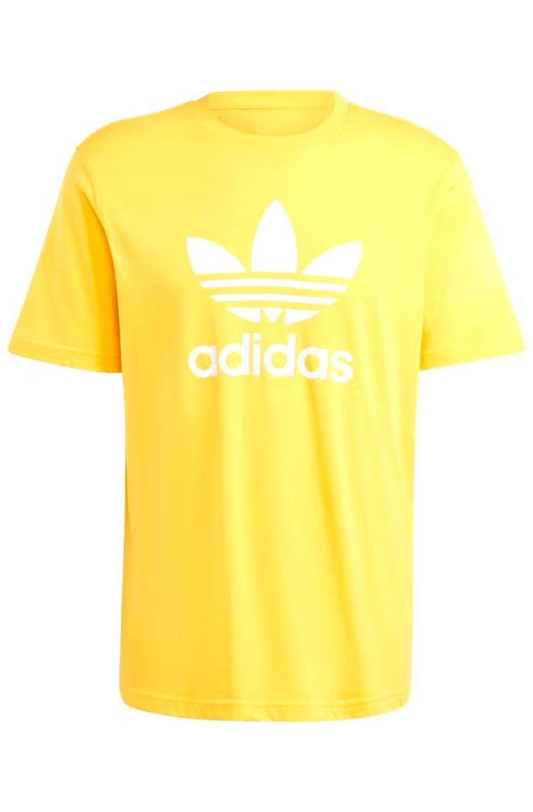 Camiseta Adidas Adicolor Trefoil Amarelo - NewSkull