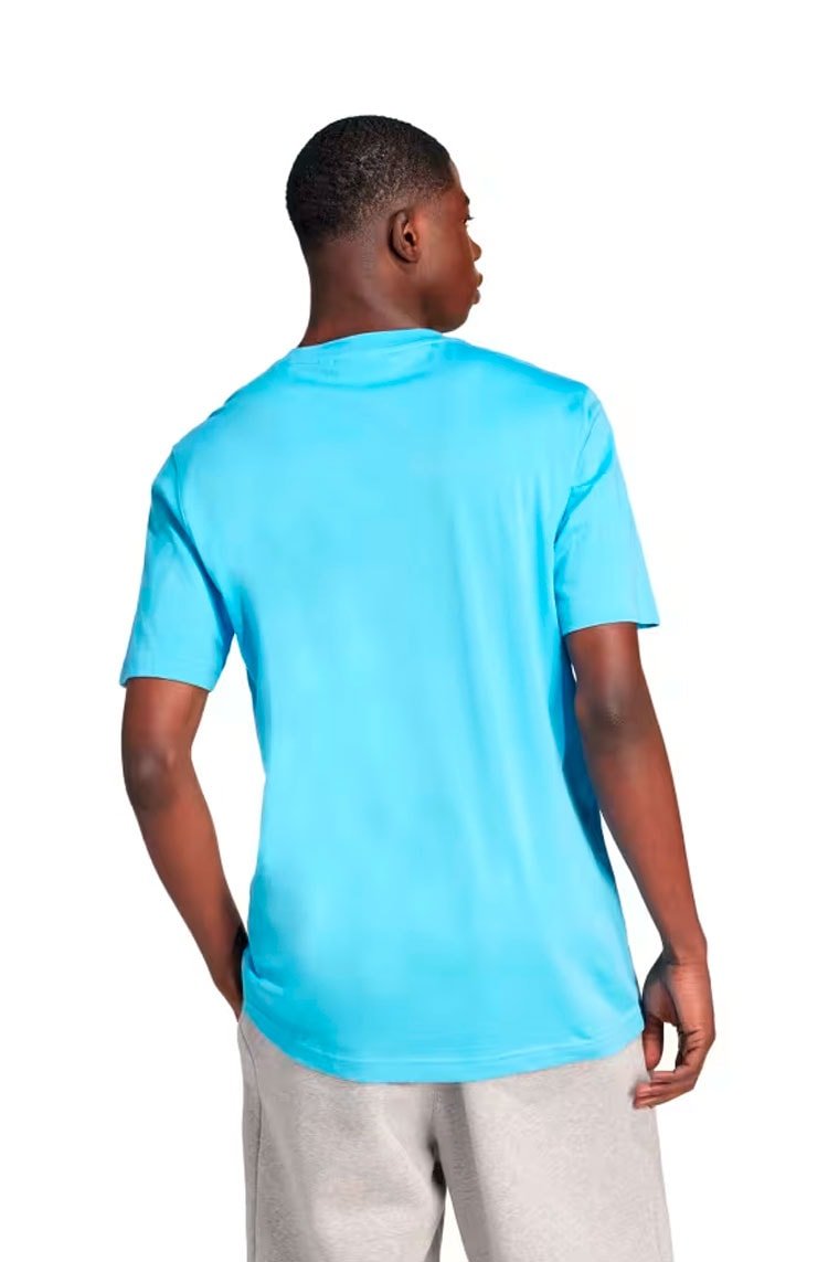 Camiseta Adidas Adicolor Trefoil Azul/Branco - NewSkull