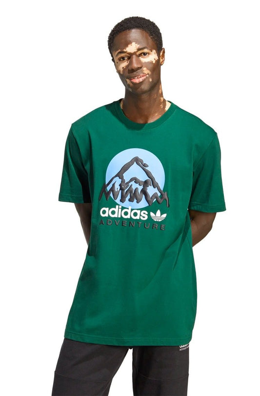 Camiseta Adidas Adventure Mountain Verde Escuro - NewSkull