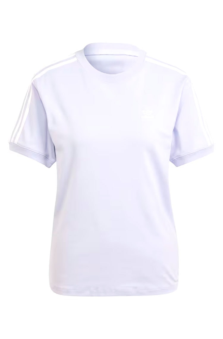 Camiseta Adidas Baby Look 3 - stripes Lilás - NewSkull