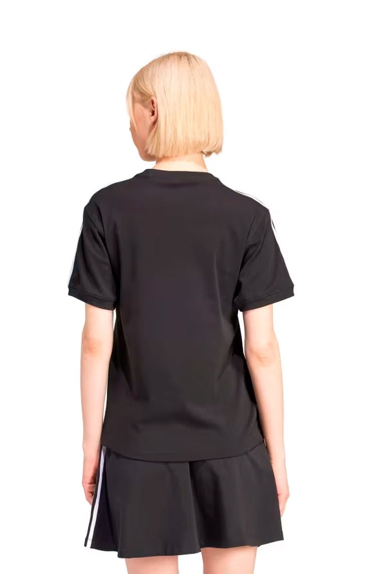 Camiseta Adidas Baby Look 3 - stripes Preto - NewSkull