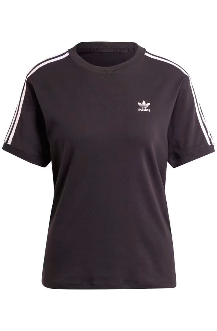 Camiseta Adidas Baby Look 3 - stripes Preto - NewSkull
