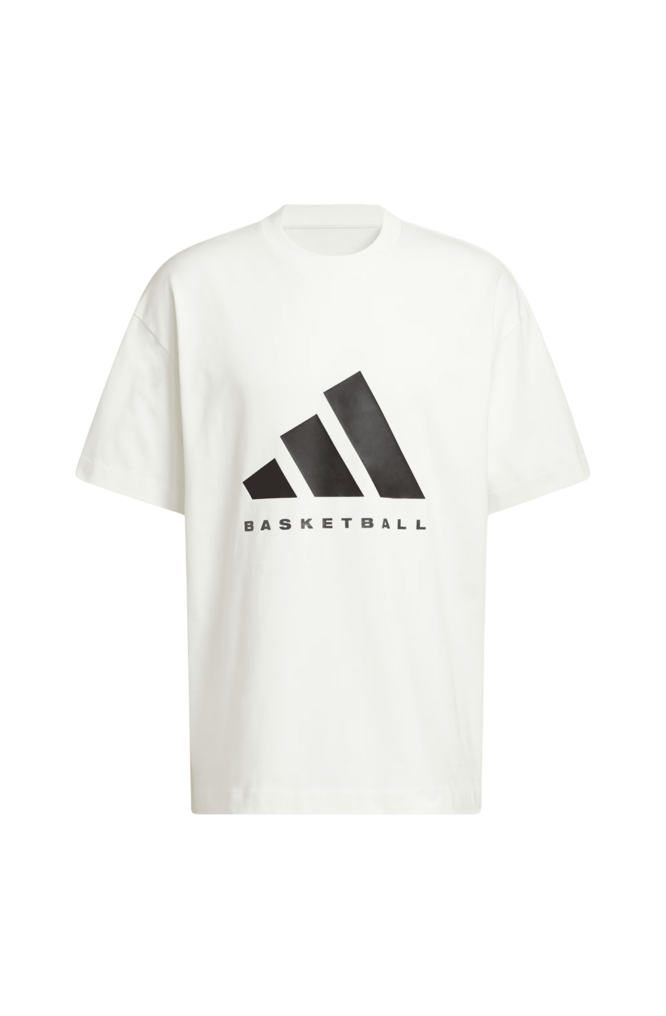 Camiseta Adidas Basketball Off - White/Preto - NewSkull