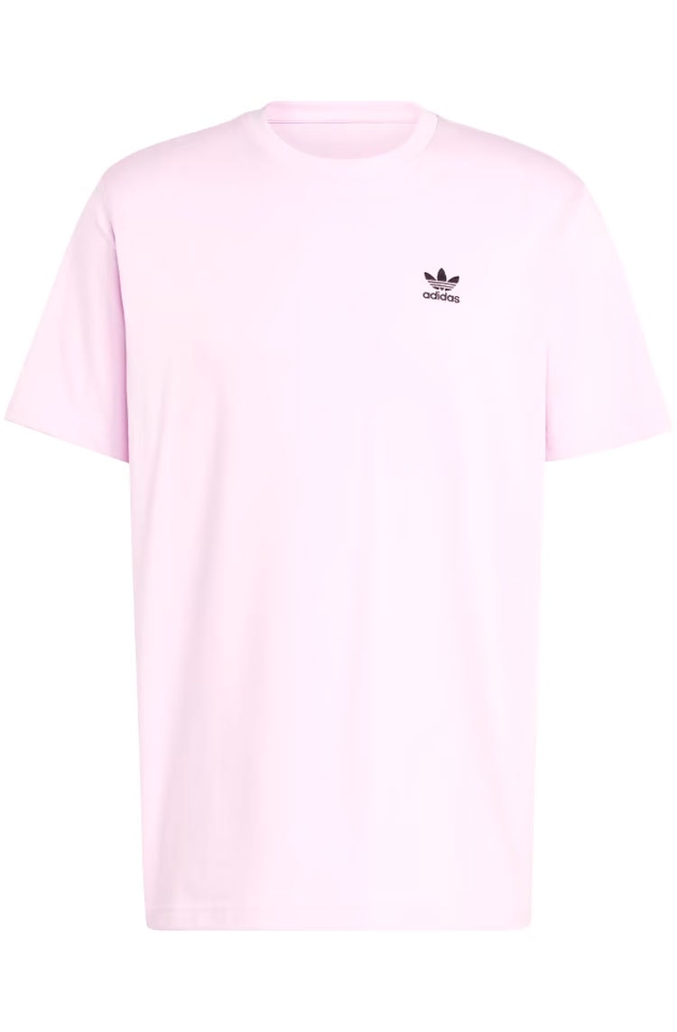 Camiseta Adidas Boxy Adicolor Classics Back+Front Trefoil Rosa/Preto - NewSkull