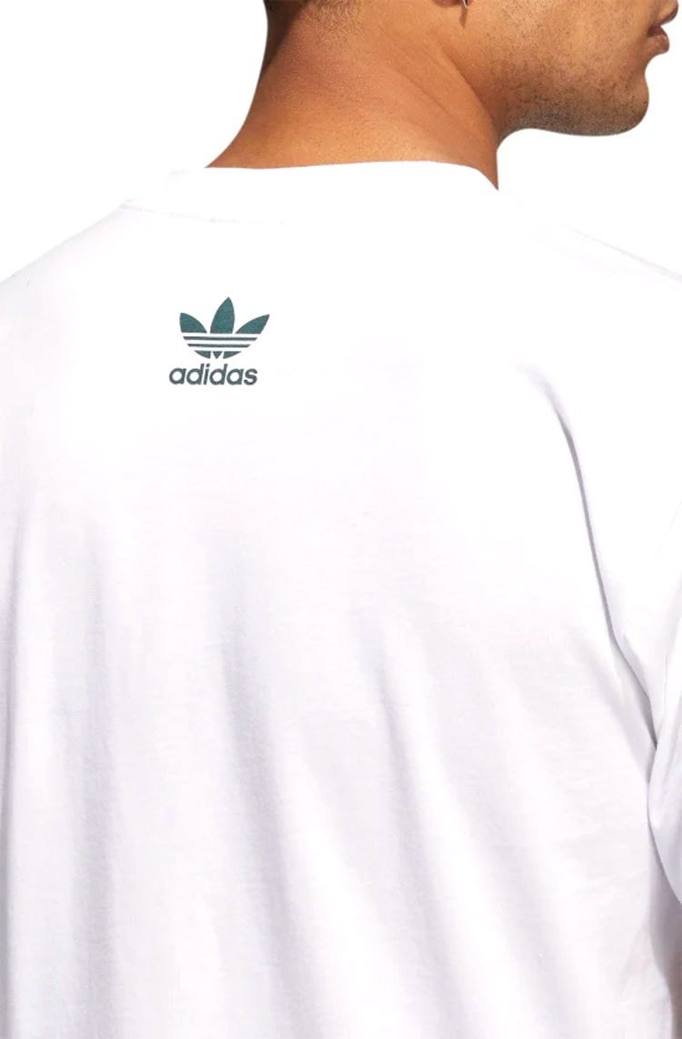 Camiseta Adidas Cartoon Trefoil Branco/Rosa - NewSkull