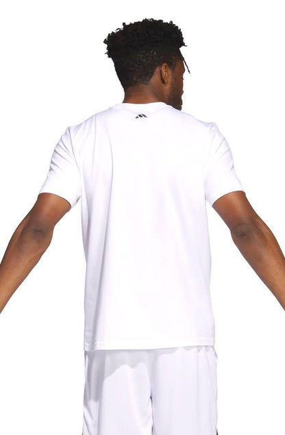 Camiseta Adidas Chain Net Basketball Branco - NewSkull