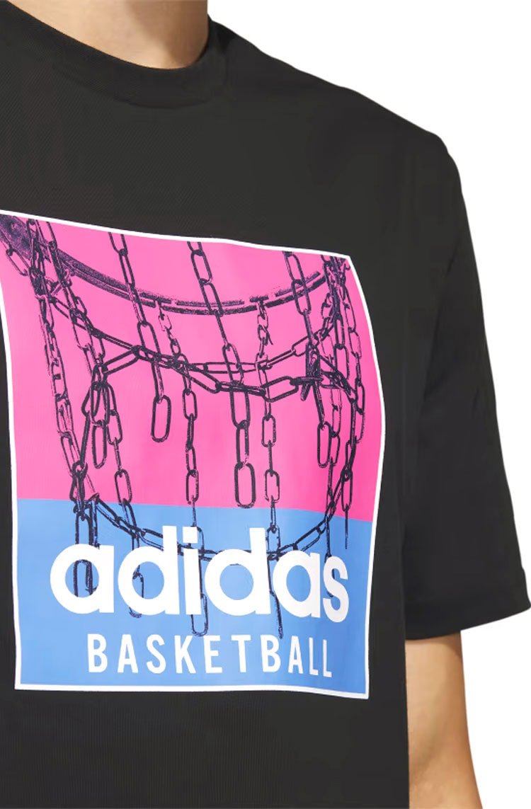 Camiseta Adidas Chain Net Basketball Preto - NewSkull