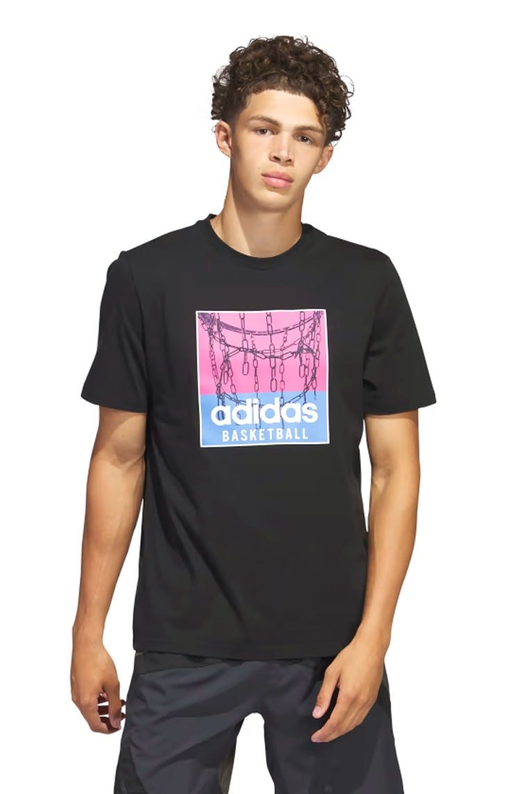 Camiseta Adidas Chain Net Basketball Preto - NewSkull