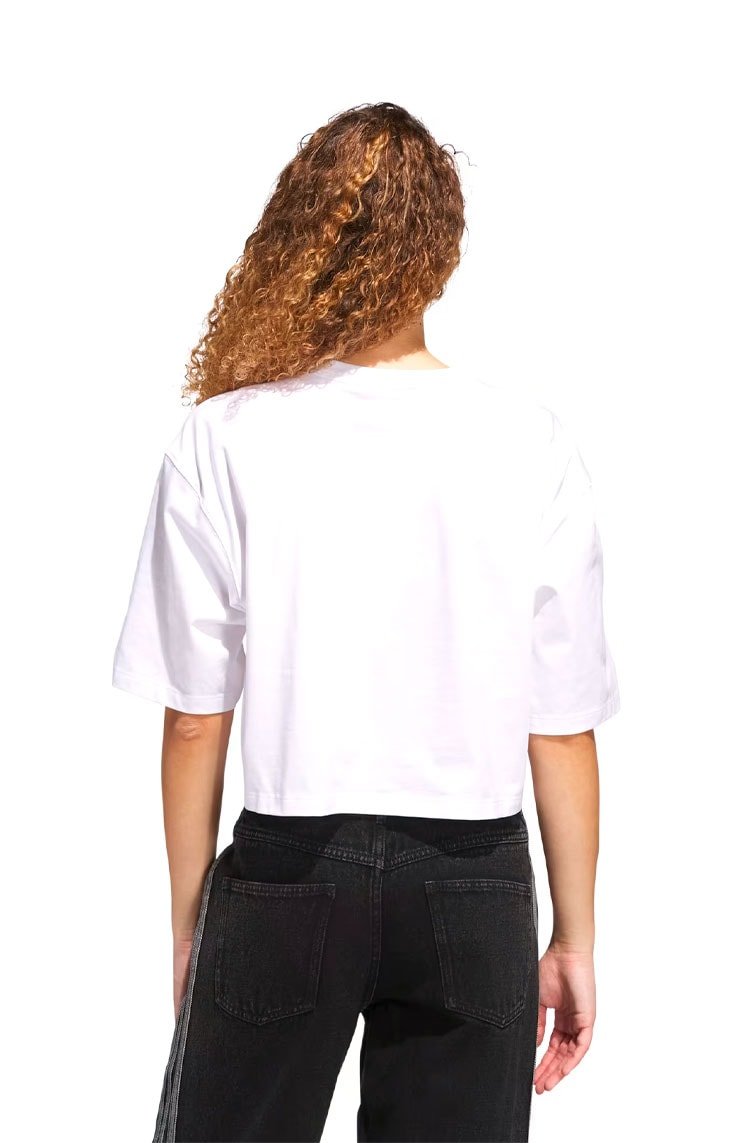 Camiseta Adidas Cropped Essentials Branco - NewSkull