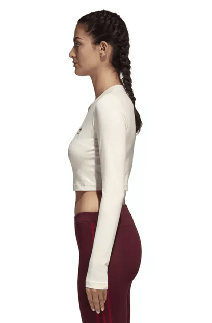 CAMISETA ADIDAS CROPPED FEMININA STYLING BEGE - NewSkull