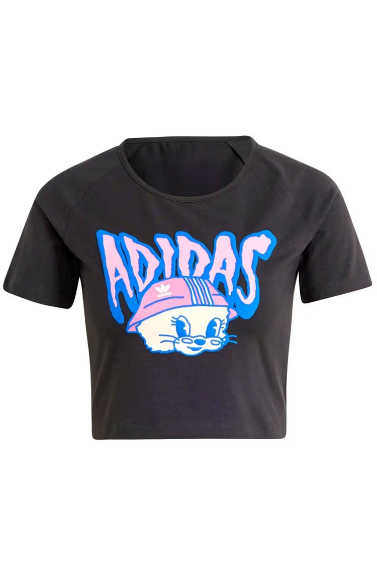 Camiseta Adidas Cropped Graphic Baby Preto - NewSkull