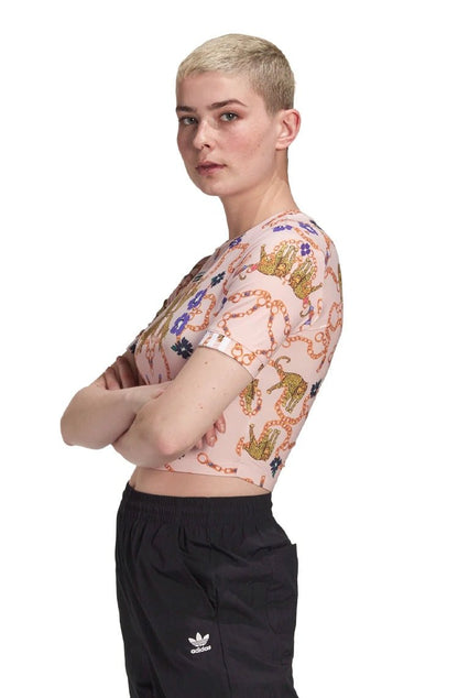 Camiseta ADIDAS Cropped Her Studio London Rosa - NewSkull