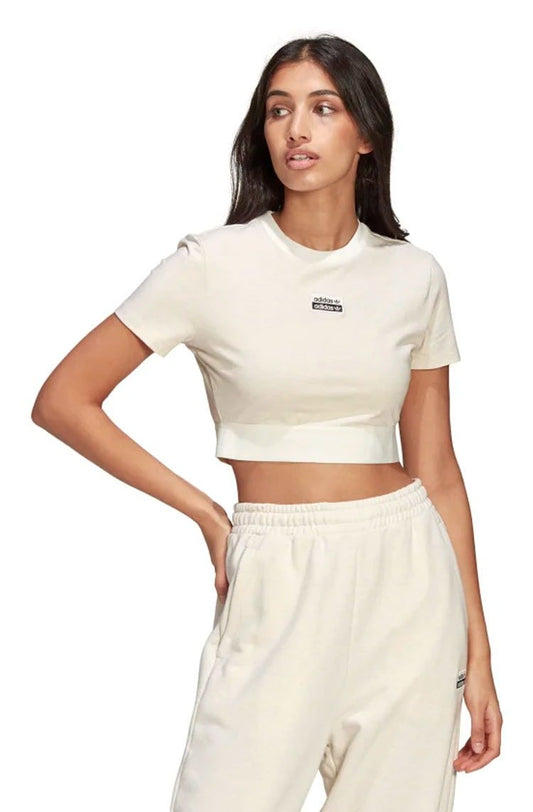 Camiseta Adidas Cropped R.Y.V Feminina Branca - NewSkull