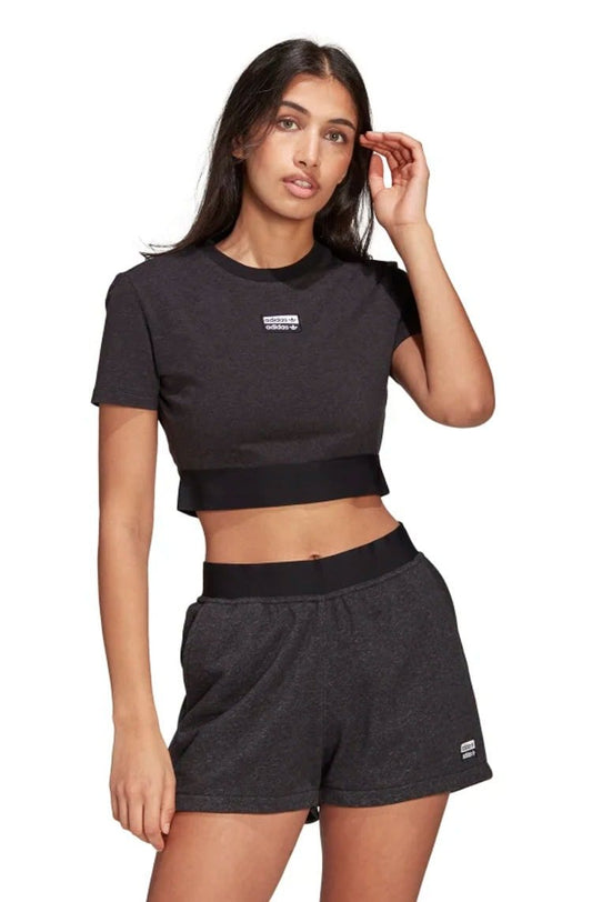 Camiseta Adidas Cropped R.Y.V Feminina Preta - NewSkull