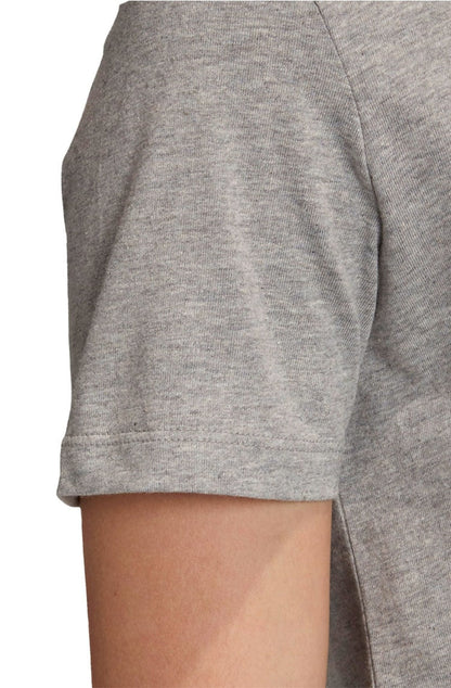 Camiseta Adidas Cropped Trefoil Essentials Cinza - NewSkull