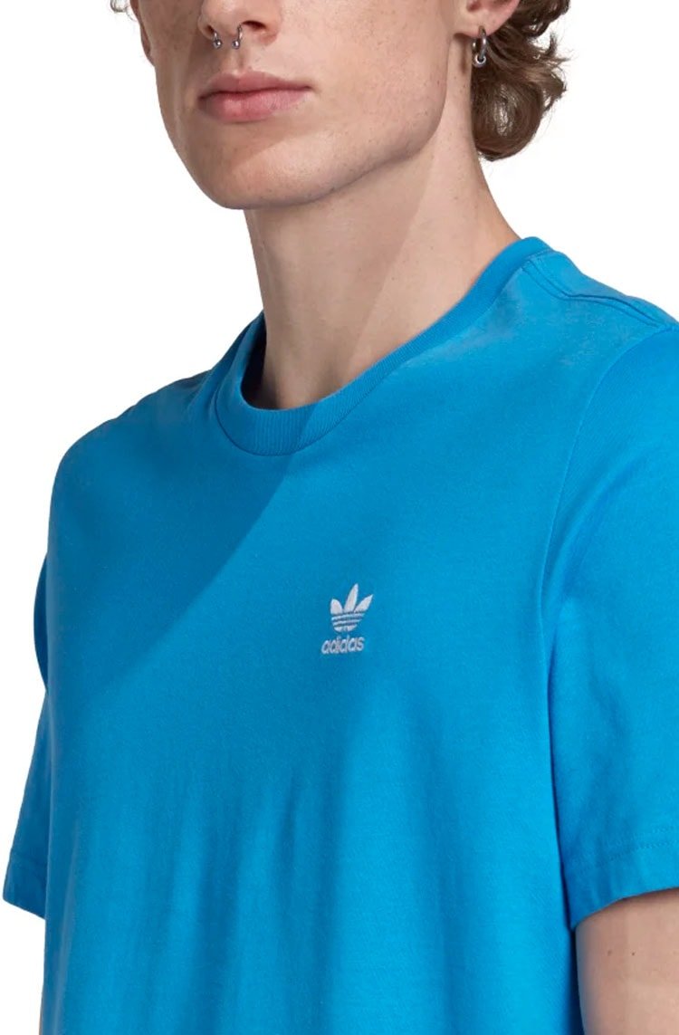 Camiseta Adidas Essentials Azul/branco - NewSkull