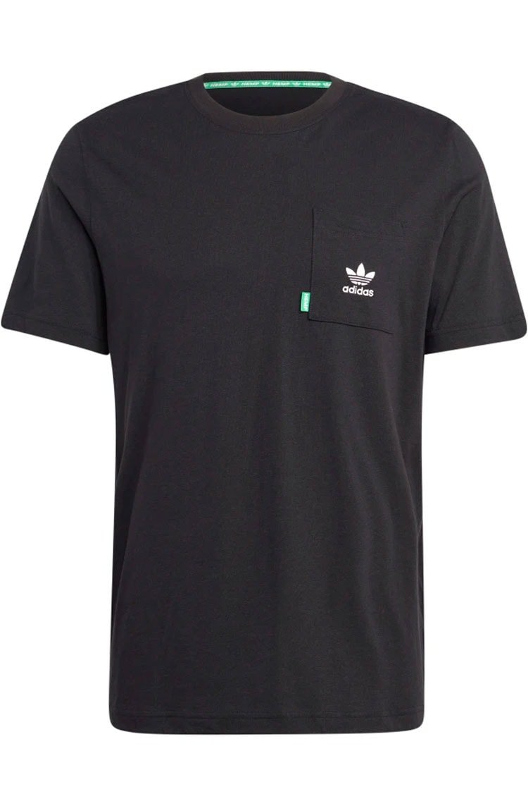 Camiseta Adidas Essentials + Made With Hemp Preto - NewSkull