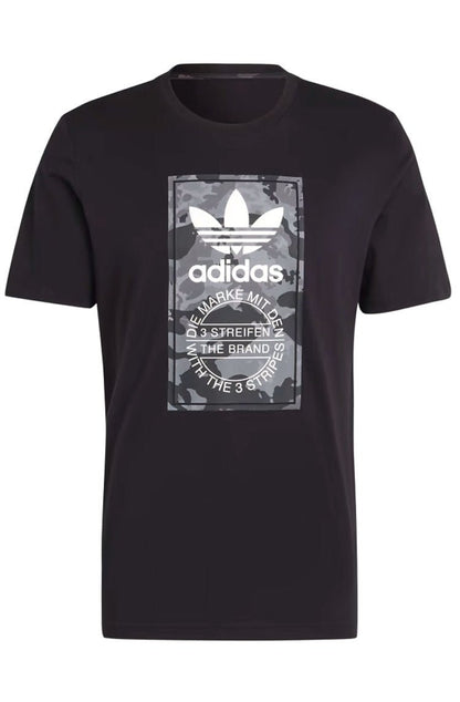 Camiseta Adidas Estampada Camo Tongue Label Preto - NewSkull