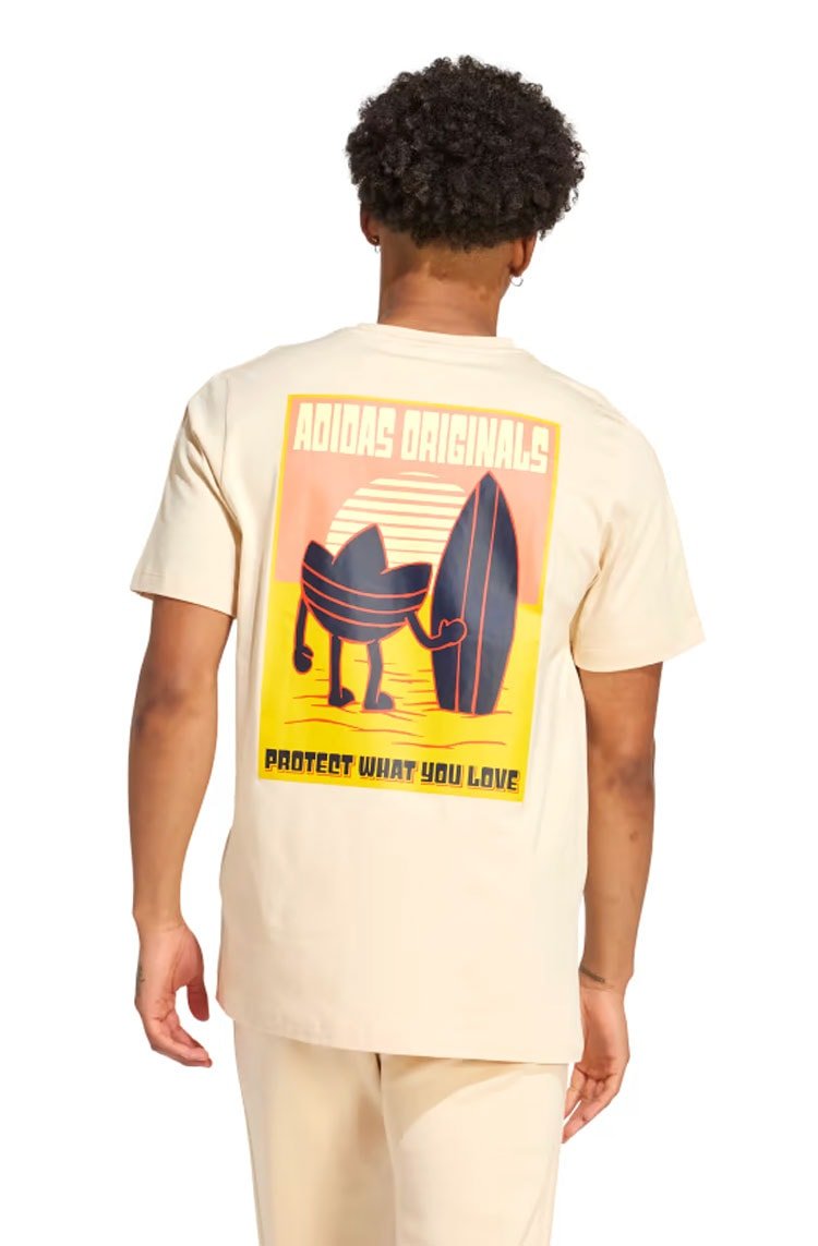 Camiseta Adidas Estampada Planet Bege - NewSkull