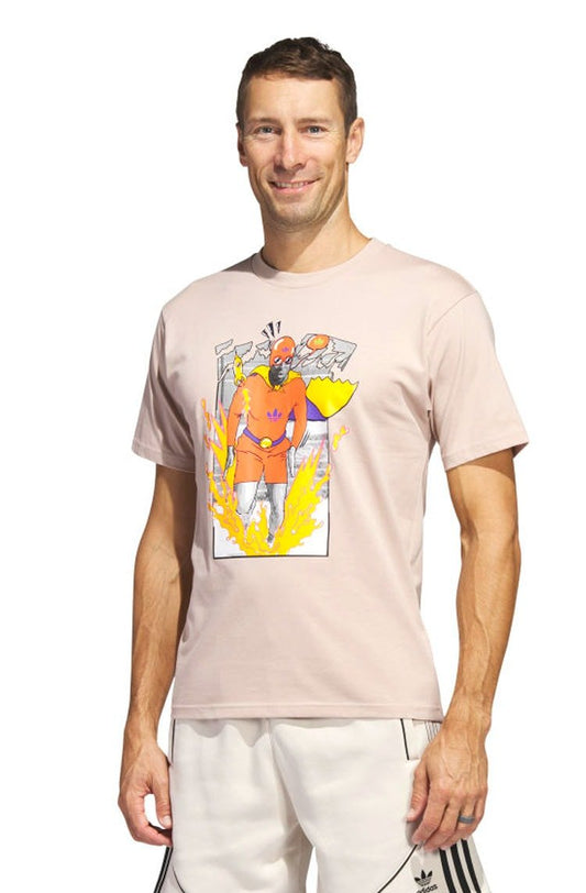 Camiseta Adidas Fast As Bege Estampado - NewSkull