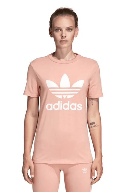CAMISETA ADIDAS FEMININA TREFOIL ROSA - NewSkull