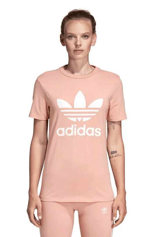 CAMISETA ADIDAS FEMININA TREFOIL ROSA - NewSkull