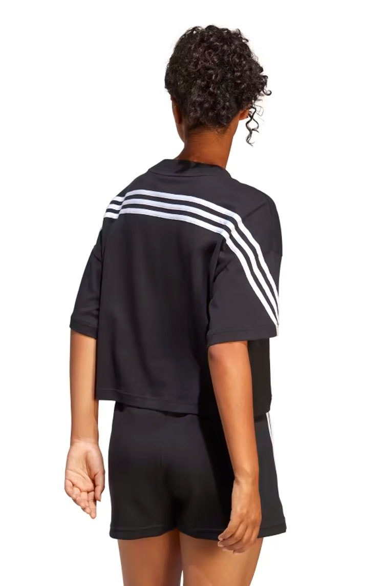 Camiseta Adidas Future Icons 3 - stripes Preto/Branco - NewSkull