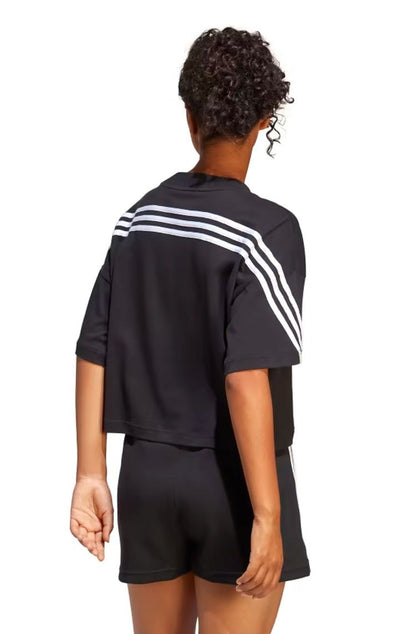 Camiseta Adidas Future Icons 3 - stripes Preto/Branco - NewSkull