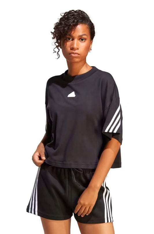 Camiseta Adidas Future Icons 3 - stripes Preto/Branco - NewSkull